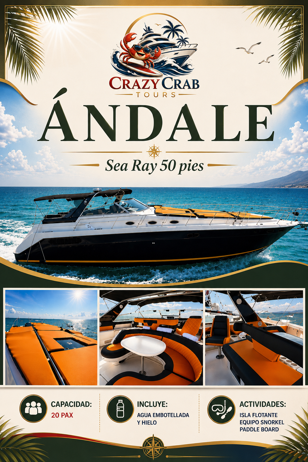 Andale Sea Ray 50 pies